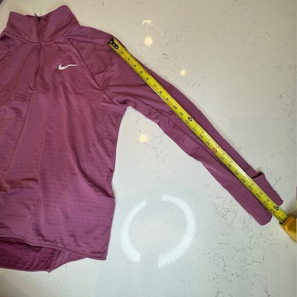 Nike Therma-Fit Womens Quarter Zip Running Pullover Top Sz Large - Picture 8 of 11